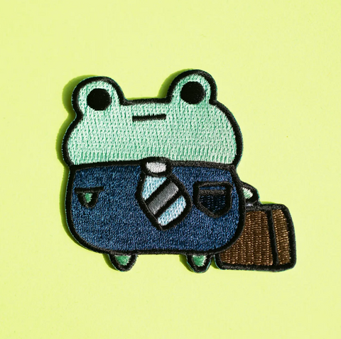 Bizness Frog Iron On Patch