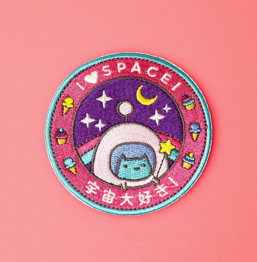 Commander Kitty Space Program Iron On Patch