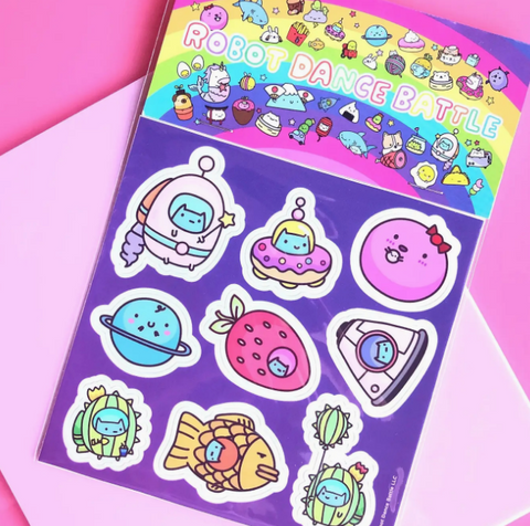 Commander Kitty Sticker Sheet