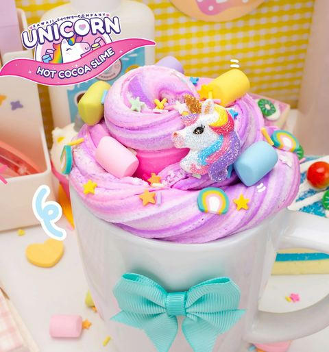 Unicorn Hot Cocoa Butter Slime