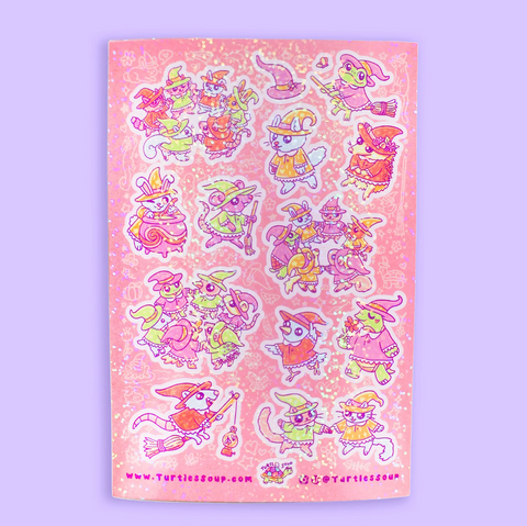 Witchy Critter Coven Sticker Sheet