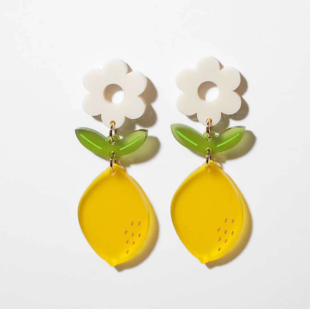 Lemon Blossom Dangle Earrings