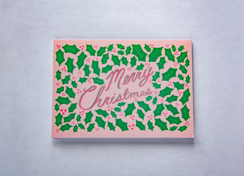 Christmas Holly Card