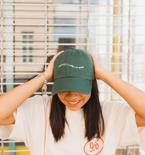 Creativity Comes in Waves Cap (Hunter Green)