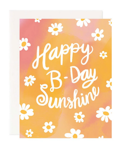 Happy B-Day Sunshine Greeting Card