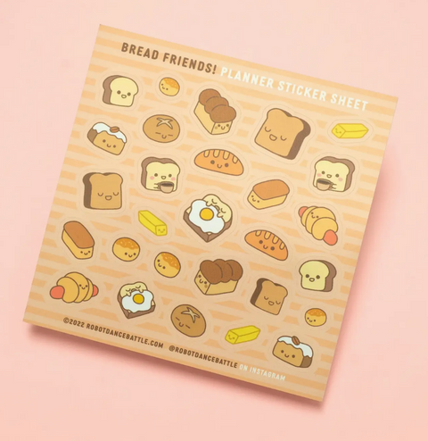 Bread Friends Sticker Sheet