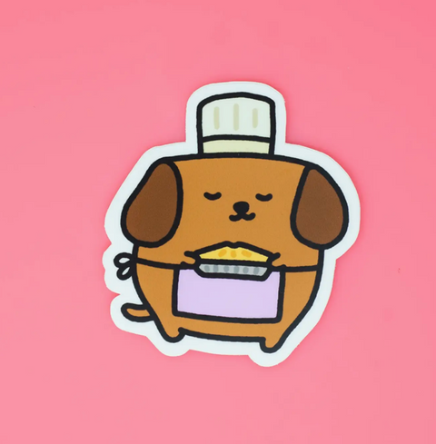 Mocha Doggo Sticker - Pie