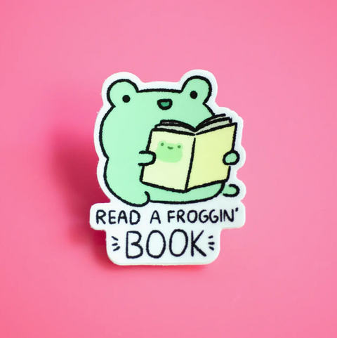 Read A Froggin' Book Sticker