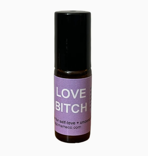 Love Bitch Oil Roller W/Crystal