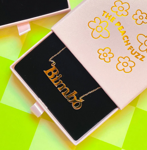 Bimbo Nameplate Necklace