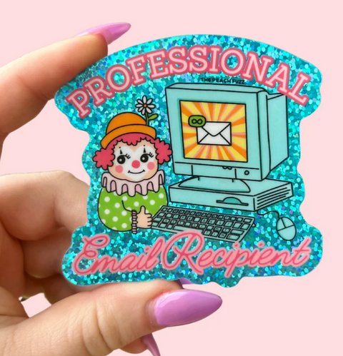 Professional Email Recipient Glitter Sticker