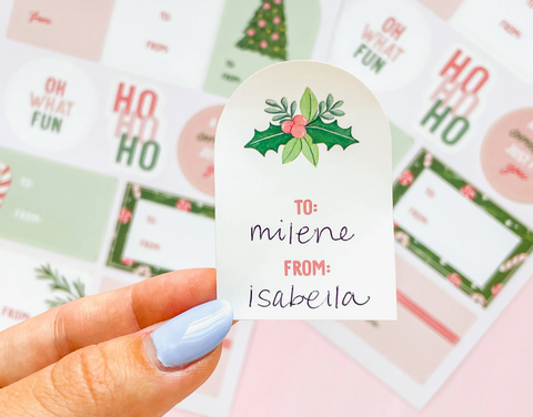 Oh So Jolly Gift Stickers | Holiday Sticker Sheet