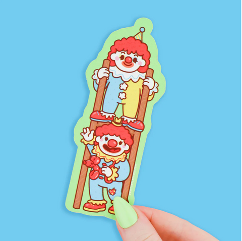 Happy and Sad Clowns Bookmark