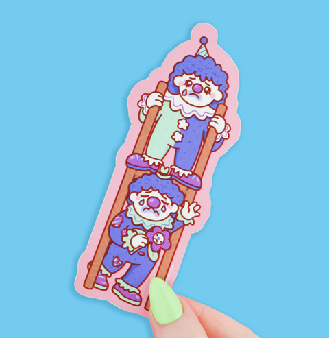 Happy and Sad Clowns Bookmark