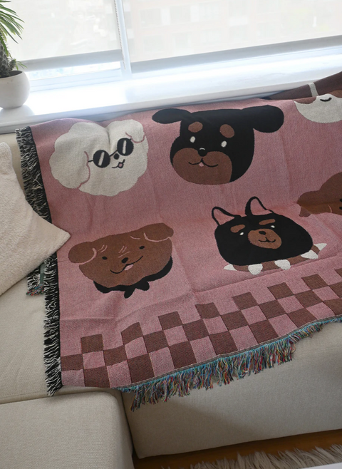 "DOGS" Throw blanket