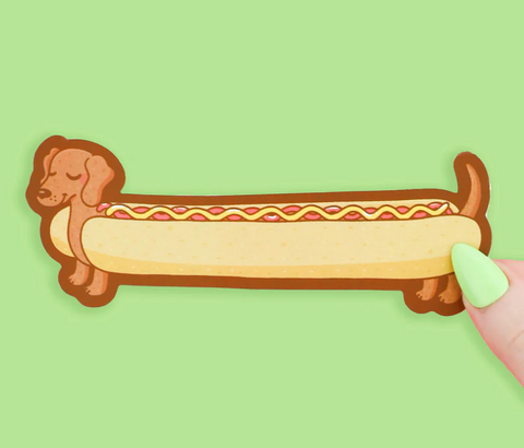 Hot Dog Weiner Dog Bookmark