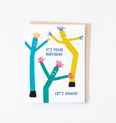 Inflatable Air Dancer birthday card