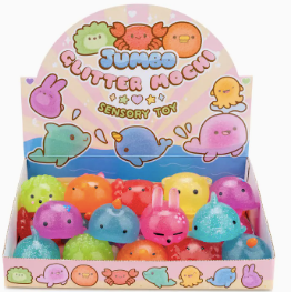 Jumbo Glitter Mochi Sensory Toy