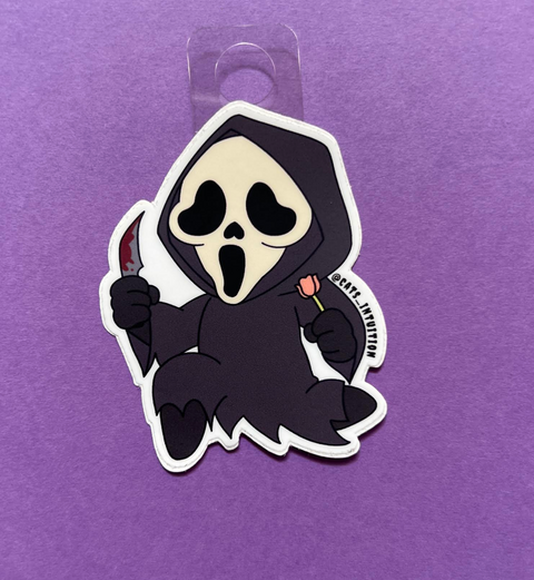 Ghost Face Tulip - Sticker