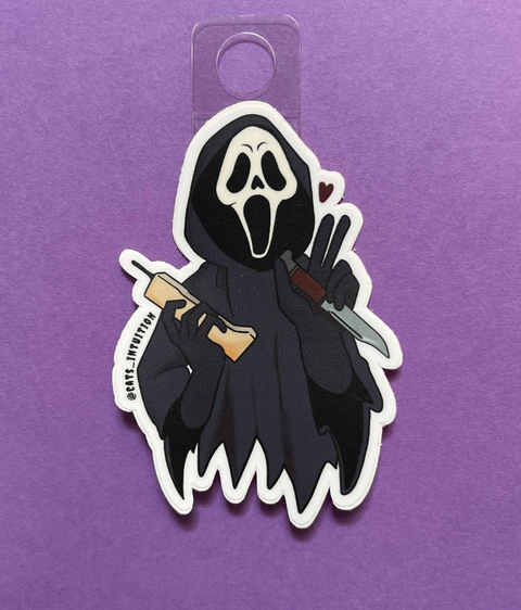 Ghost Face Phone - Sticker