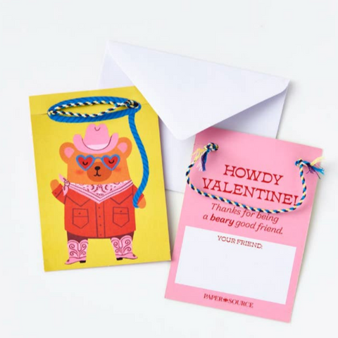 Cowbear Valentines Class Cards 28pk