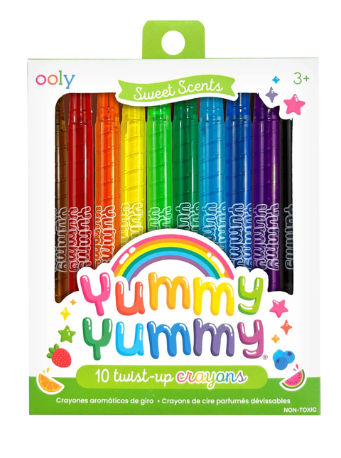 Yummy Yummy Scented Twist-Up Crayons - Set of 10