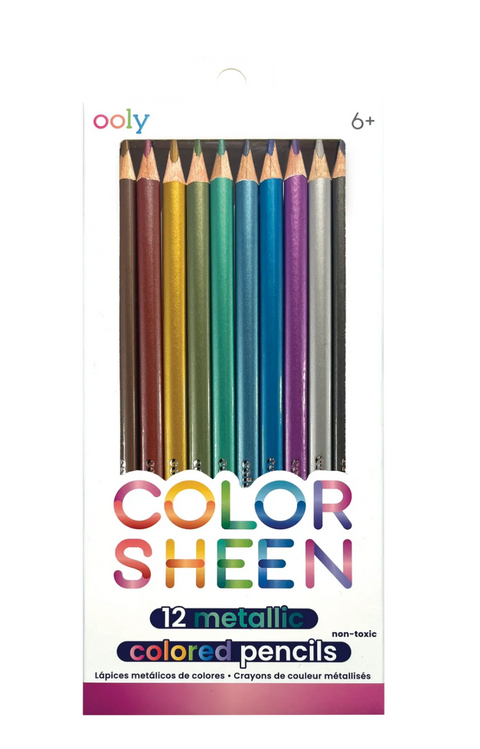 Color Sheen Metallic Colored Pencils - Set of 12