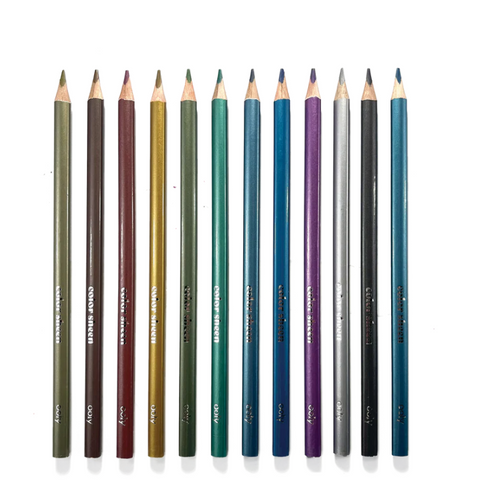 Color Sheen Metallic Colored Pencils - Set of 12