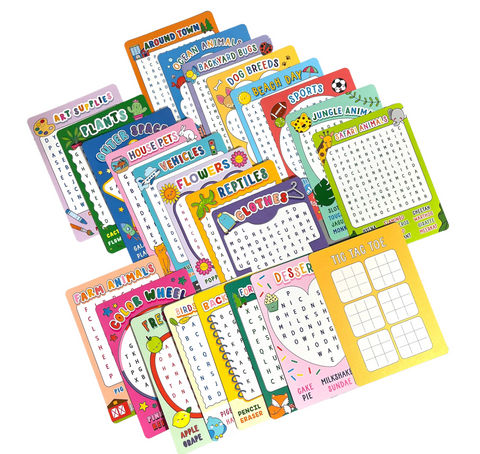 Word Search Activity Cards