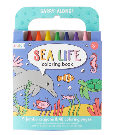 Carry-Along Sea Life Coloring Book