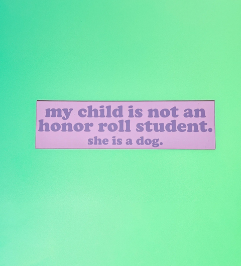 Honor Roll Car Magnet - Purple