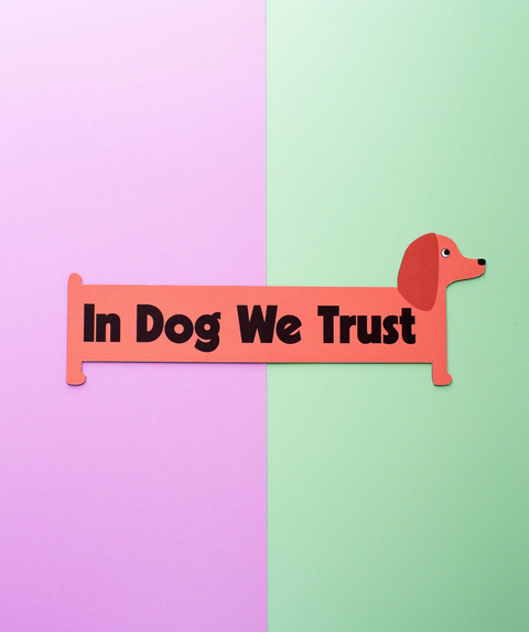 In Dog We Trust Car Magnet