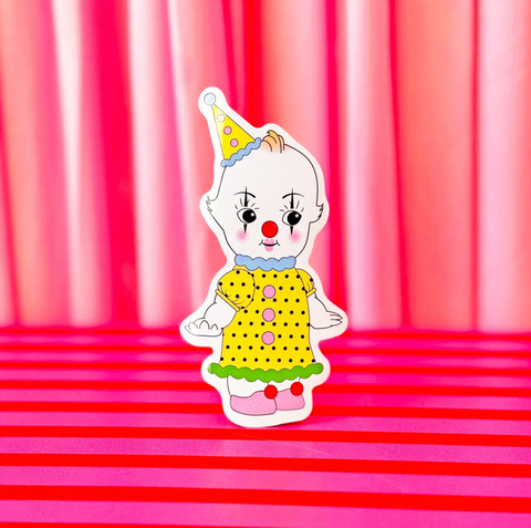 Clown Kewpie Sticker