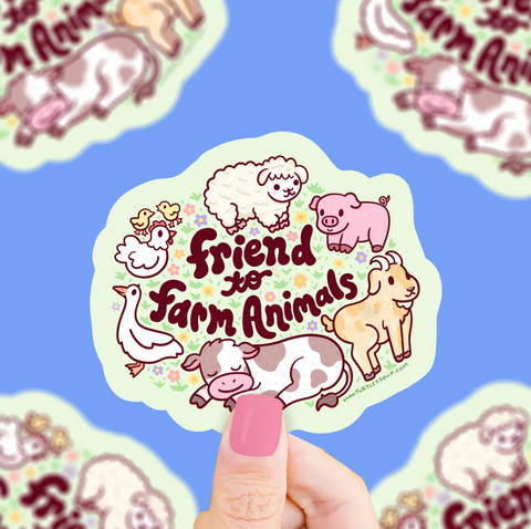 Friend to Farm Animals Vinyl Sticker