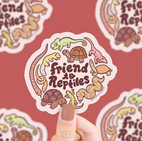 Friend to Reptiles Vinyl Sticker