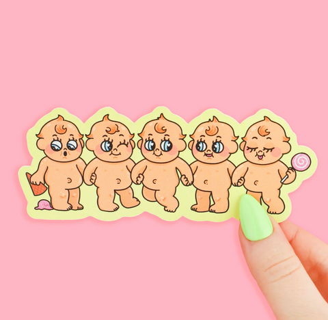 Cutie Pie Baby Chain Bookmark