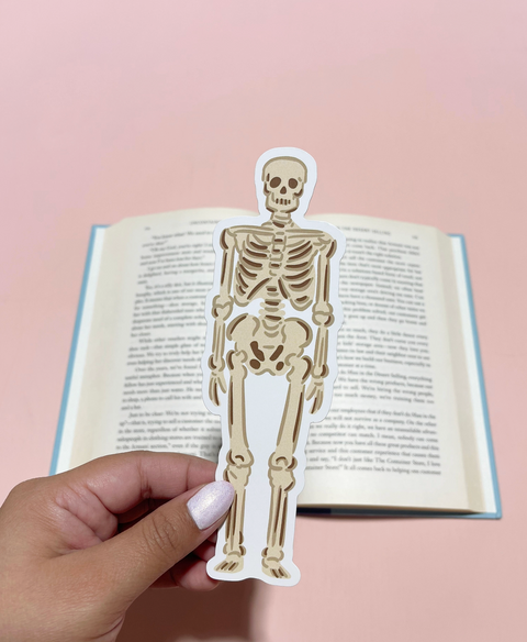 Skeleton Die Cut Bookmark