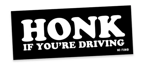 Driving Bumper Sticker