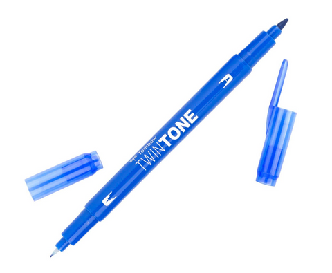 Tombow TwinTone Double-Sided Marker - Blue