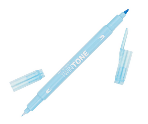 Tombow TwinTone Double-Sided Marker - Sky Blue