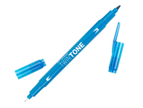 Tombow TwinTone Double-Sided Marker - Turquoise Blue