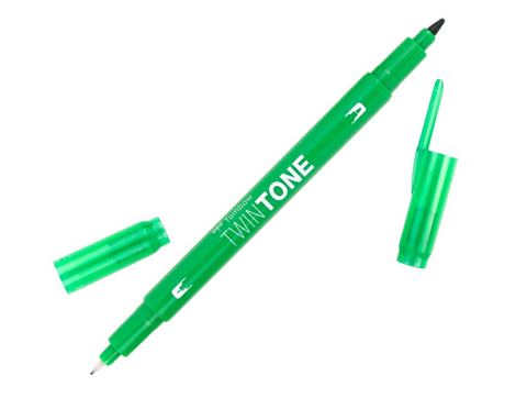 Tombow TwinTone Double-Sided Marker - Yellow Green