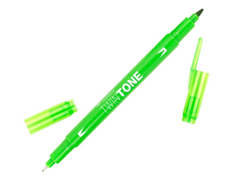 Tombow TwinTone Double-Sided Marker - Lime Green