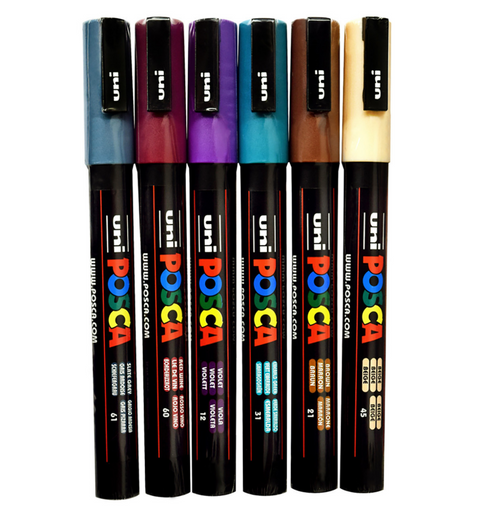 Posca Paint Marker - Bold Set of 6