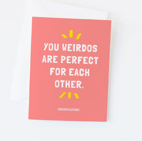 Weirdos Wedding Card | Funny Marriage Greeting Card