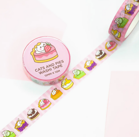 Cats & Pies Washi Tape