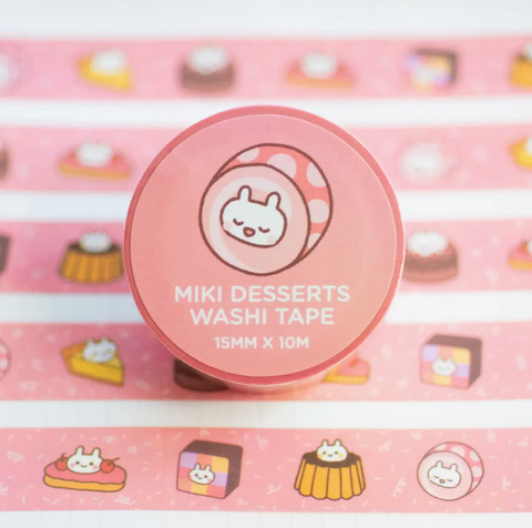 Miki the Bunny Desserts Washi Tape