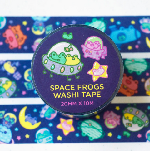 Space Frogs Washi Tape