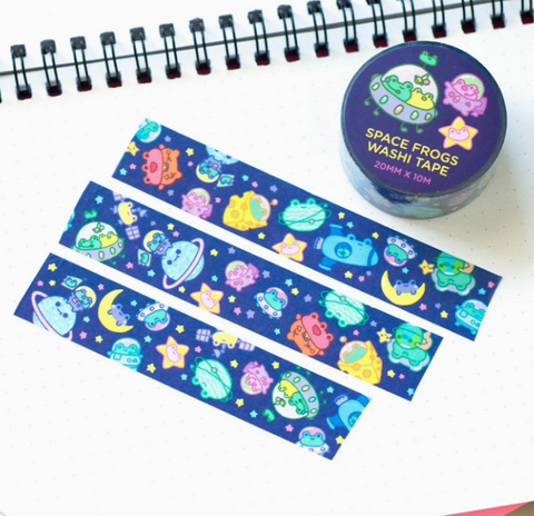 Space Frogs Washi Tape