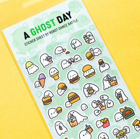 A Ghost Day Planner Sticker Sheet